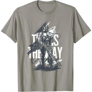 image:imageStar Wars The Mandalorian and Grogu This Is The Way Grunge TShirtSlate Grey