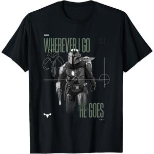 image:imageStar Wars The Mandalorian and Grogu Wherever I Go He Goes TShirtBlack