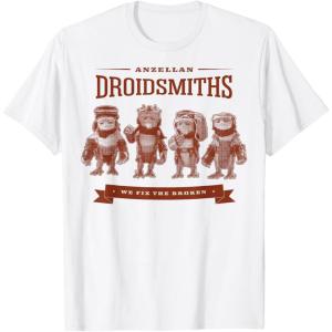 image:imageThe Mandalorian And Grogu Anzellan Droidsmith Fix The Broken TShirtWhite