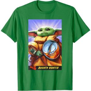 image:imageThe Mandalorian And Grogu Bounty Hunter Grogu With Beskar TShirtKelly Green