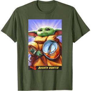 image:imageThe Mandalorian And Grogu Bounty Hunter Grogu With Beskar TShirtOlive Green