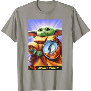 image:imageThe Mandalorian And Grogu Bounty Hunter Grogu With Beskar TShirtSlate Grey