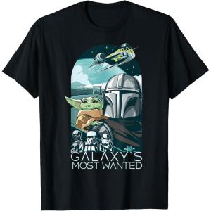 image:imageThe Mandalorian And Grogu Galaxys Most Wanted Portrait TShirtBlack