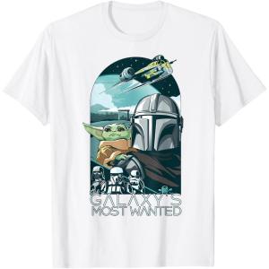 image:imageThe Mandalorian And Grogu Galaxys Most Wanted Portrait TShirtWhite