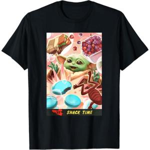 image:imageThe Mandalorian And Grogu Snack Time The Child Smiles Poster TShirtBlack