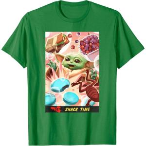 image:imageThe Mandalorian And Grogu Snack Time The Child Smiles Poster TShirtKelly Green