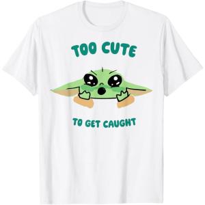 image:imageThe Mandalorian And Grogu The Child Too Cute To Get Caught TShirtWhite