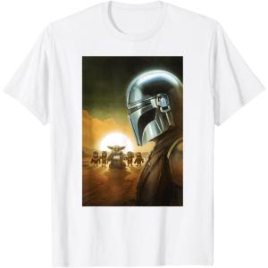 image:imageThe Mandalorian And Grogu The Child amp Mando Side Portrait TShirtWhite
