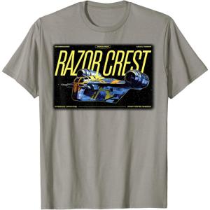 image:imageThe Mandalorian And Grogu The Razor Crest Assault Gunship TShirtSlate Grey