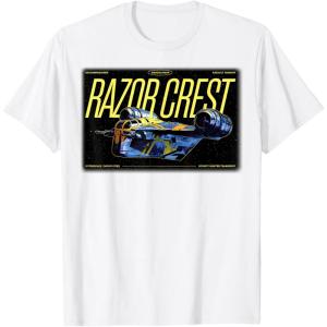 image:imageThe Mandalorian And Grogu The Razor Crest Assault Gunship TShirtWhite