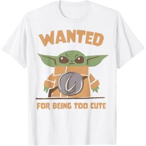image:imageThe Mandalorian And Grogu Wanted For Being Too Cute Armor TShirtWhite