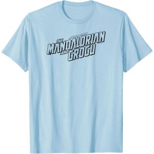 image:imageThe Mandalorian and Grogu  Black Movie Logo TShirtBaby Blue