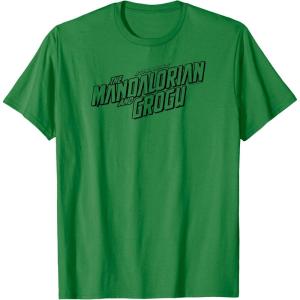 image:imageThe Mandalorian and Grogu  Black Movie Logo TShirtKelly Green