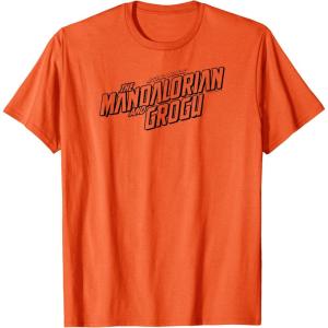 image:imageThe Mandalorian and Grogu  Black Movie Logo TShirtOrange