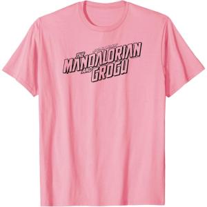 image:imageThe Mandalorian and Grogu  Black Movie Logo TShirtPink