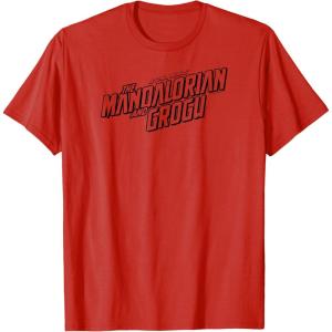 image:imageThe Mandalorian and Grogu  Black Movie Logo TShirtRed