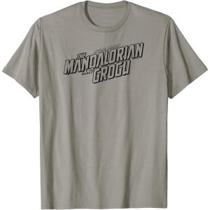 image:imageThe Mandalorian and Grogu  Black Movie Logo TShirtSlate Grey