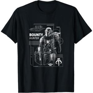 image:imageThe Mandalorian and Grogu  Bounty Hunter  Dark Digital TShirtBlack