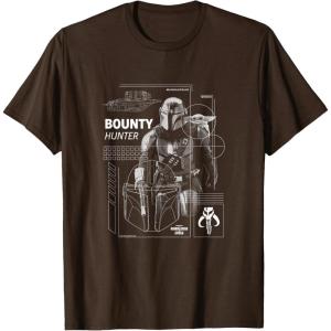 image:imageThe Mandalorian and Grogu  Bounty Hunter  Dark Digital TShirtBrown