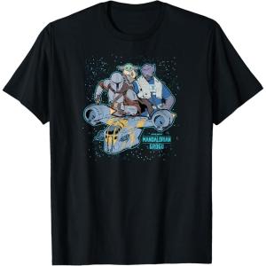 image:imageThe Mandalorian and Grogu  Character Collage TShirtBlack