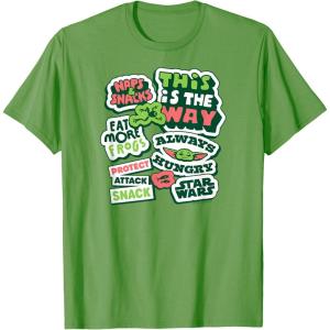 image:imageThe Mandalorian and Grogu  Grogu Snack Stickers TShirtGrass Green