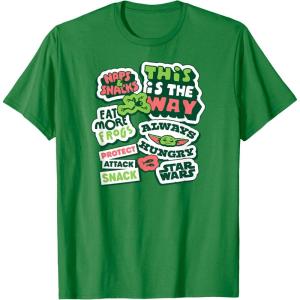 image:imageThe Mandalorian and Grogu  Grogu Snack Stickers TShirtKelly Green