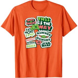 image:imageThe Mandalorian and Grogu  Grogu Snack Stickers TShirtOrange