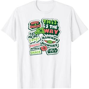 image:imageThe Mandalorian and Grogu  Grogu Snack Stickers TShirtWhite