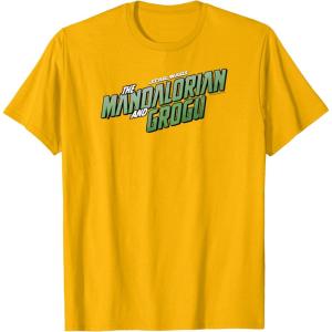 image:imageThe Mandalorian and Grogu  Movie Logo TShirtGolden Yellow