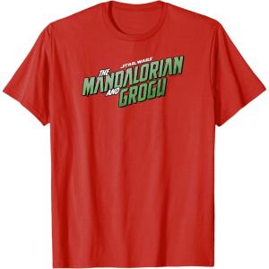 image:imageThe Mandalorian and Grogu  Movie Logo TShirtRed