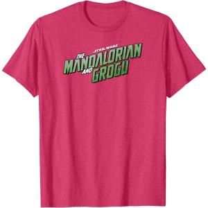 image:imageThe Mandalorian and Grogu  Movie Logo TShirtRed Heather
