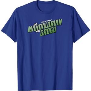 image:imageThe Mandalorian and Grogu  Movie Logo TShirtRoyal Blue