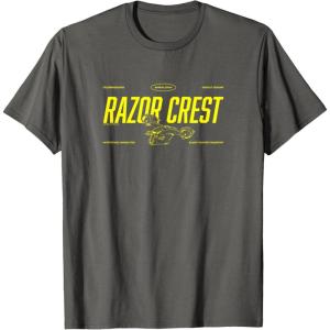 image:imageThe Mandalorian and Grogu  Razor Crest Jersey TShirtAsphalt Grey