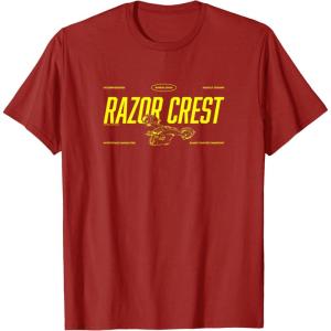 image:imageThe Mandalorian and Grogu  Razor Crest Jersey TShirtCranberry Red