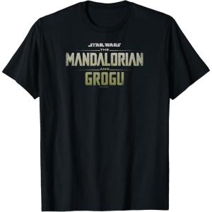 image:imageThe Mandalorian and Grogu  Tonal Washed Logo TShirtBlack