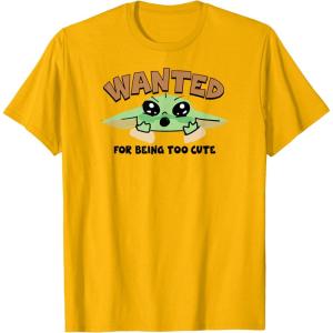 image:imageThe Mandalorian and Grogu  Wanted for Being Too Cute TShirtGolden Yellow