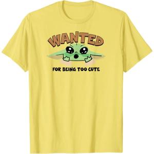 image:imageThe Mandalorian and Grogu  Wanted for Being Too Cute TShirtLemon Yellow