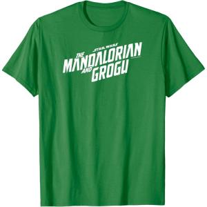 image:imageThe Mandalorian and Grogu  White Movie Logo TShirtKelly Green