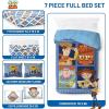 image:imageJay Franco Kids Comforter Set Includes Sheets and Pillow Covers  Soft and Cozy Bed Set for Stylish Room Decor Official Licensed Bedding Blue  The Mandalorian 7 Piece QueenBlue  Toy Story