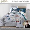 image:imageJay Franco Kids Comforter Set Includes Sheets and Pillow Covers  Soft and Cozy Bed Set for Stylish Room Decor Official Licensed Bedding Blue  The Mandalorian 7 Piece QueenDark Grey  Harry Potter