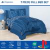 image:imageJay Franco Kids Comforter Set Includes Sheets and Pillow Covers  Soft and Cozy Bed Set for Stylish Room Decor Official Licensed Bedding Blue  The Mandalorian 7 Piece QueenBlue  Playstation