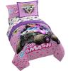 image:imageJay Franco Kids Comforter Set Includes Sheets and Pillow Covers  Soft and Cozy Bed Set for Stylish Room Decor Official Licensed Bedding Blue  The Mandalorian 7 Piece QueenPink  Monster Jam