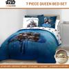 image:imageJay Franco Kids Comforter Set Includes Sheets and Pillow Covers  Soft and Cozy Bed Set for Stylish Room Decor Official Licensed Bedding Blue  The Mandalorian 7 Piece QueenBlue  the Mandalorian
