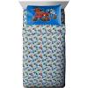 image:imageJay Franco Kids Comforter Set Includes Sheets and Pillow Covers  Soft and Cozy Bed Set for Stylish Room Decor Official Licensed Bedding Blue  The Mandalorian 7 Piece QueenBlue  Blaze  the Monster Machines