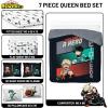 image:imageJay Franco Kids Comforter Set Includes Sheets and Pillow Covers  Soft and Cozy Bed Set for Stylish Room Decor Official Licensed Bedding Blue  The Mandalorian 7 Piece QueenBlack  My Hero Academia