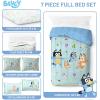 image:imageJay Franco Kids Comforter Set Includes Sheets and Pillow Covers  Soft and Cozy Bed Set for Stylish Room Decor Official Licensed Bedding Blue  The Mandalorian 7 Piece QueenBlue  Bluey