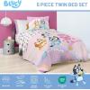 image:imageJay Franco Kids Comforter Set Includes Sheets and Pillow Covers  Soft and Cozy Bed Set for Stylish Room Decor Official Licensed Bedding Blue  The Mandalorian 7 Piece QueenPink  Bluey