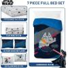 image:imageJay Franco Kids Comforter Set Includes Sheets and Pillow Covers  Soft and Cozy Bed Set for Stylish Room Decor Official Licensed Bedding Blue  The Mandalorian 7 Piece QueenDark Blue  Star Wars
