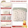 image:imageJay Franco Kids Comforter Set Includes Sheets and Pillow Covers  Soft and Cozy Bed Set for Stylish Room Decor Official Licensed Bedding Blue  The Mandalorian 7 Piece QueenBeige  Winnie the Pooh