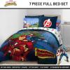 image:imageJay Franco Kids Comforter Set Includes Sheets and Pillow Covers  Soft and Cozy Bed Set for Stylish Room Decor Official Licensed Bedding Blue  The Mandalorian 7 Piece QueenBlue  Avengers